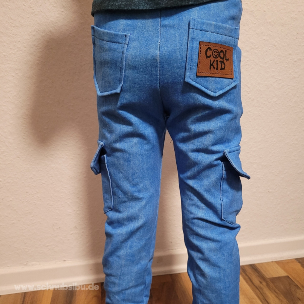 French Terry Denim New Collection blau